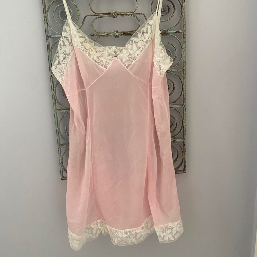 pink slip dress - under slip provided